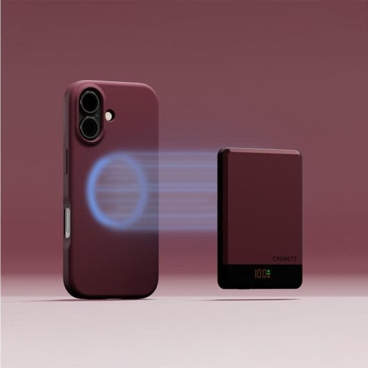 Batterie externe Cygnett MagSlim 5000 mAh à charge sans fil MagSafe avec Cherry Ultra-Slim