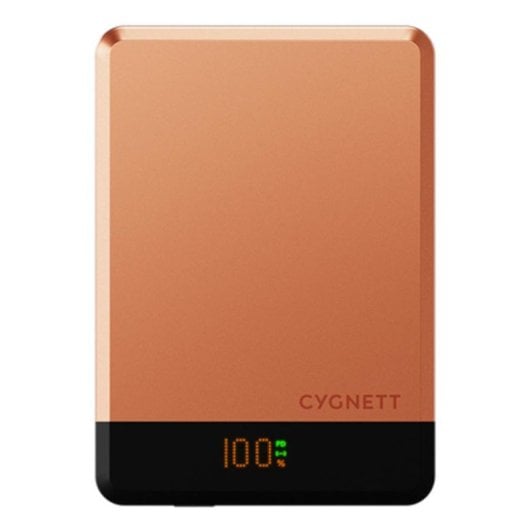 Batería externa Cygnett MagSlim 10000 mAh inalámbrica cobre MagSafe