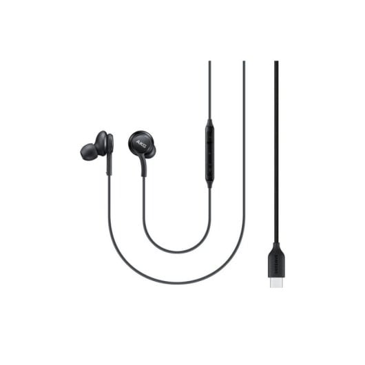 Auriculares Samsung EO-IC100B com fio USB-C para chamadas e música, cor preta