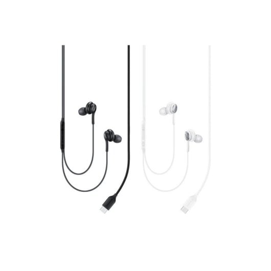 Auriculares Samsung EO-IC100B com fio USB-C para chamadas e música, cor preta