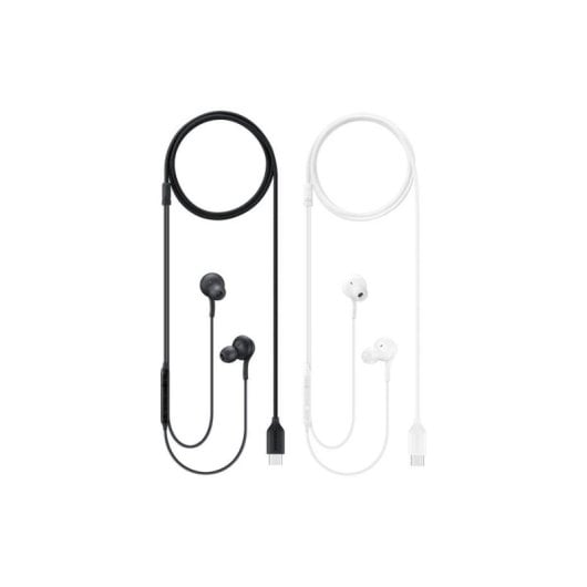 Auriculares Samsung EO-IC100B com fio USB-C para chamadas e música, cor preta