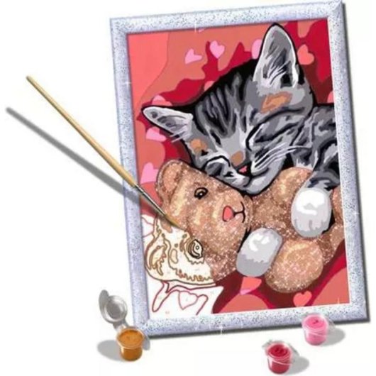 Kit de moulage et peinture Ravensburger 202669 15 couleurs pinceau inclus