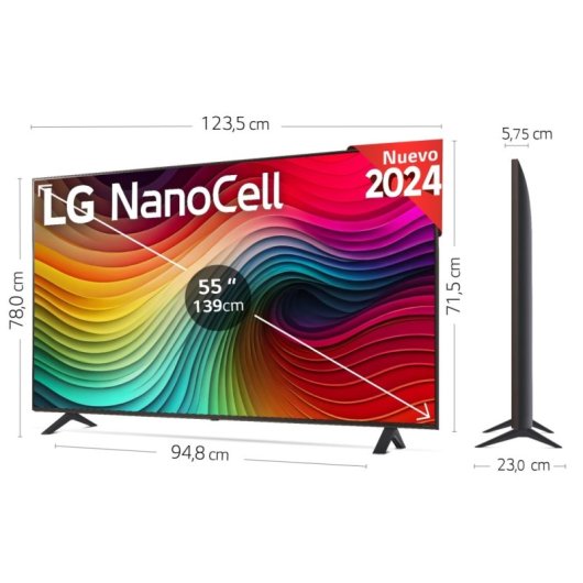 TV LG NanoCell 55NANO82T6B.API 55" 4K UltraHD 60Hz Smart TV WebOS HDR10