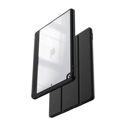 Funda Crong PrimeFolio Black/Transparent para Apple iPad 10.2" Policarbonato TPU