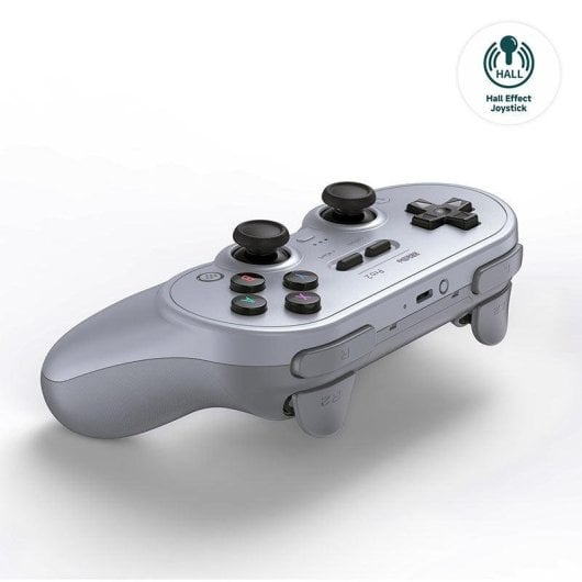 Mando 8Bitdo Pro 2 Hall Effect USB Gris para Switch y Android