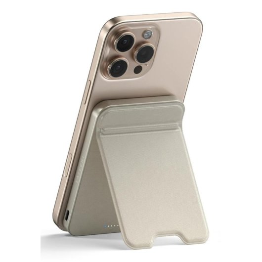 Batterie externe Satechi ST-B5Q2SW 5000mAh Chargeur sans fil MagSafe Sable