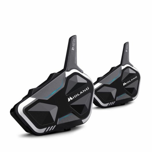 Interfono Midland C1585.01 Doppio Pack Waterproof IPX6 2000 m Nero Bianco