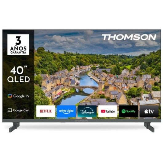 TV Thomson QLED 40FQG3S15 40" Full HD 60Hz Smart TV Google TV HDR10 Dolby Audio