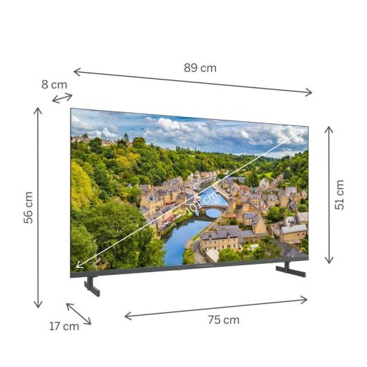 TV Thomson QLED 40FQG3S15 40" Full HD 60Hz Smart TV Google TV HDR10 Sans cadre Dolby Audio