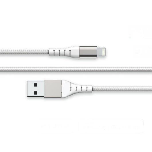 Cable Lightning BigBen FPLIAMFI2MRW 2 m USB A Blanco carga rápida