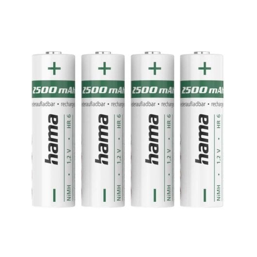 Pila recargable Hama 00223531 AA NiMH 2500 mAh pack 4 unidades