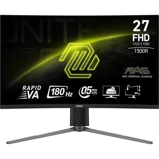Monitor MSI MAG 27C6PF 27" FullHD 180Hz VA Curved 0,5ms