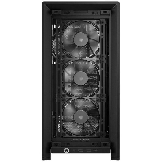 Case PC Corsair FRAME 4000D Wood RS nero noce semitorre modulare 4 ventole PWM