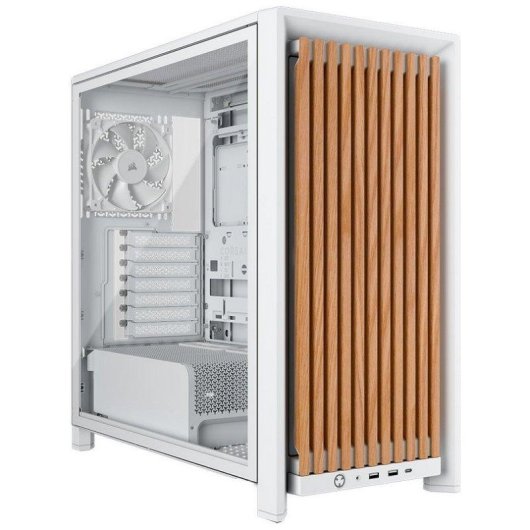 Case PC Corsair FRAME 4000D WOOD RS bianco rovere pannello modulare