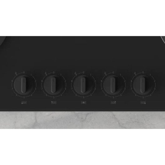 Placa Balay 3ETG676RB Gas 75 cm Vidrio Templado 5 Zonas Wok Integrada Negra