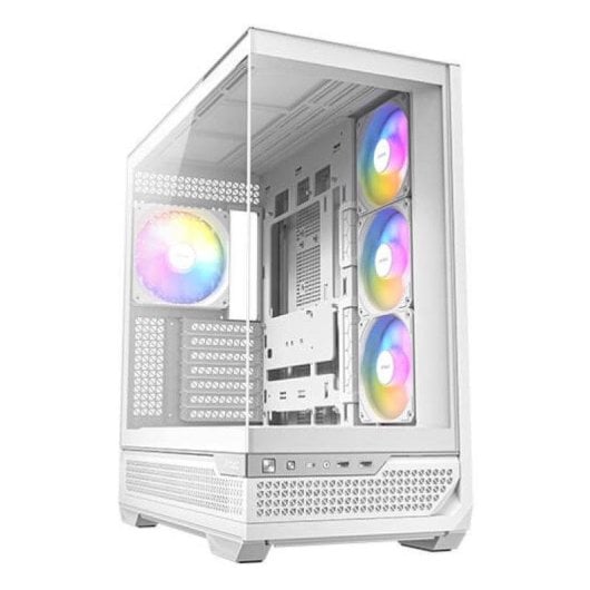 Boîtier Antec C7 ARGB White midi tower verre trempé refroidissement avancé