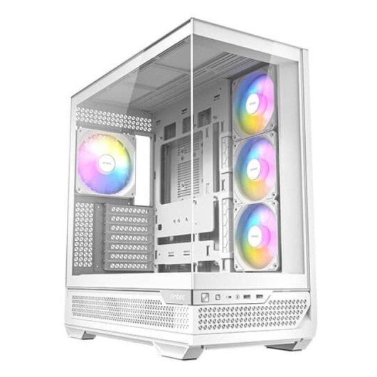 Boîtier Antec C7 ARGB White midi tower verre trempé refroidissement avancé