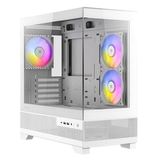 Boîtier Antec CX500m ARGB Mini Tower Blanc Verre Acier ITX micro ATX ARGB