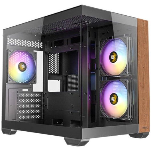 Boîtier PC Antec CX600M Noir/Marron Midi Tower Verre Trempé RGB Gaming