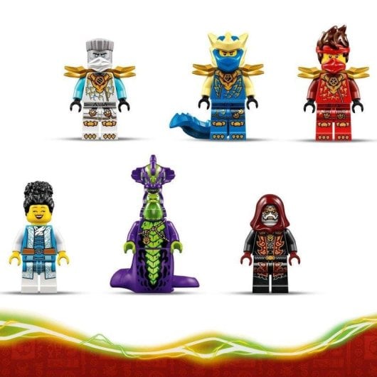 Bausatz LEGO 71857 Ninjago Baumhaus-Kampfset mit Hubschrauber, Motorrad, 6 Minifiguren