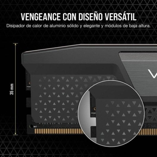 Memoria RAM Corsair Vengeance 16GB 1x16GB DDR5 6000MHz CL36 AMD EXPO Gris
