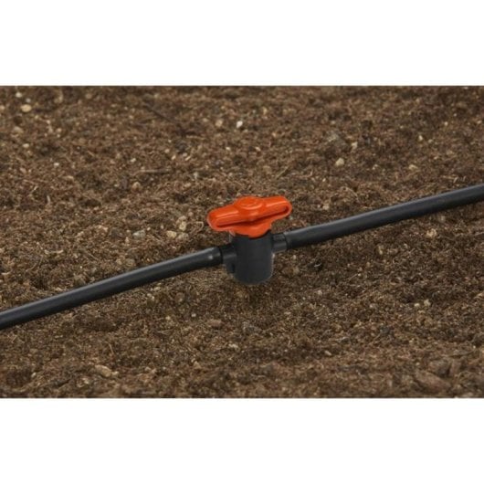 Valve Gardena 13217-20 pour système eau froide Installation simplifiée Noir Orange
