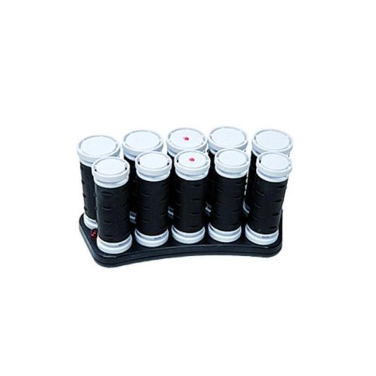 Enrolador de Cabelo Carmen Travel Set 10 Peças 55W Compacto Preto e Branco