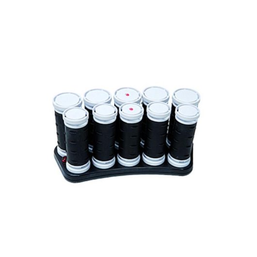 Enrolador de Cabelo Carmen Travel Set 10 Peças 55W Compacto Preto e Branco