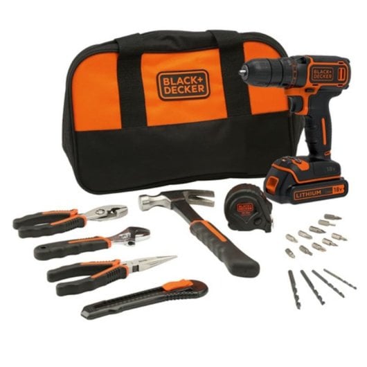 Trapano Black & Decker BDCDC18HTSA-QW 18V Batteria Li-Ion Mandrino a Chiave