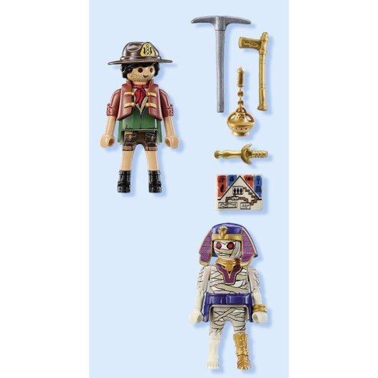 Figurine Playmobil 71796 Chasseur de Trésors et Momie Multicolore