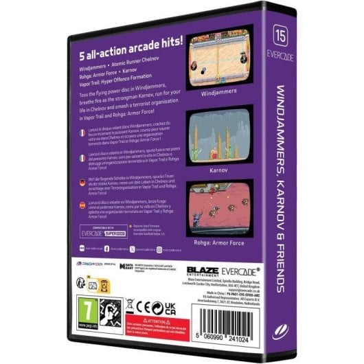 Evercade Windjammers Karnov & Friends