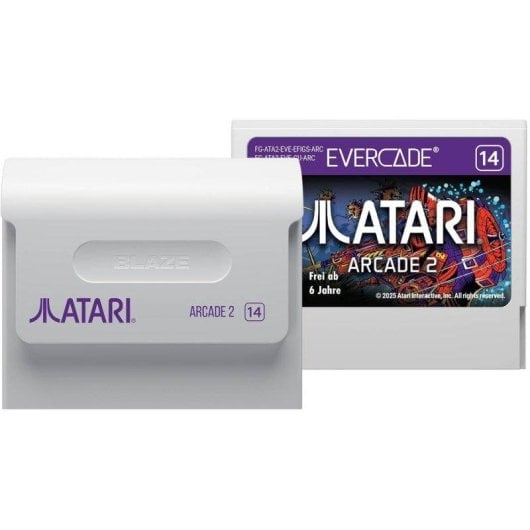 Blaze Entertainment Evercade Atari Arcade 2 Retro Processeur Non Spécifié Stockage Cartouche Giga Cart Multicolore