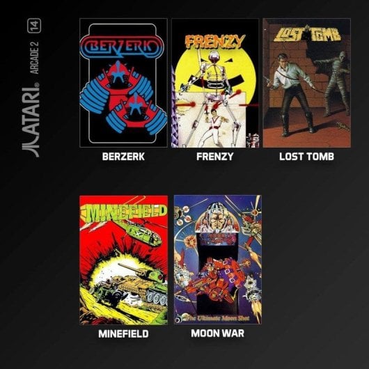 Blaze Entertainment Evercade Atari Arcade 2 Retro Processeur Non Spécifié Stockage Cartouche Giga Cart Multicolore