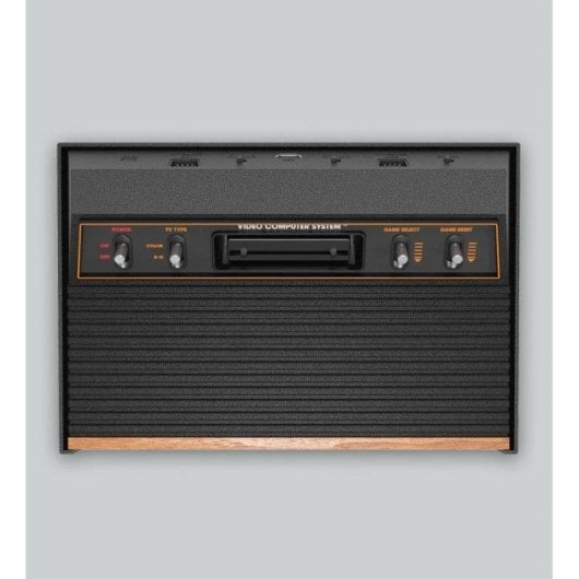 Atari 2600 Plus Retro Sobremesa Negro Naranja Incluye Joystick y Cartucho 10 en 1