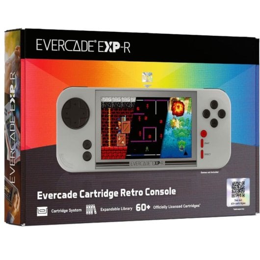Blaze Entertainment Evercade EXP-R Retro Portátil ARM Cortex 4GB Biblioteca 600 Jogos Branco
