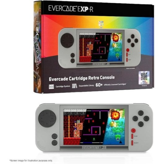 Blaze Entertainment Evercade EXP-R Retro Portátil ARM Cortex 4GB Biblioteca 600 Jogos Branco