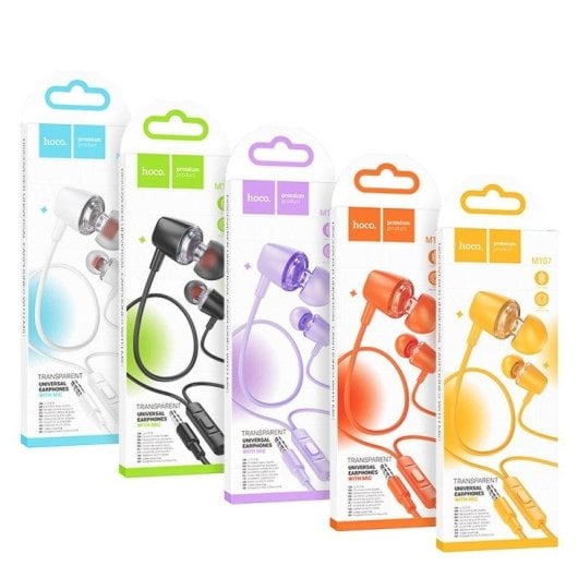 Kopfhörer Hoco M107 kabelgebunden 3,5 mm Klinke mit Mikrofon weiß