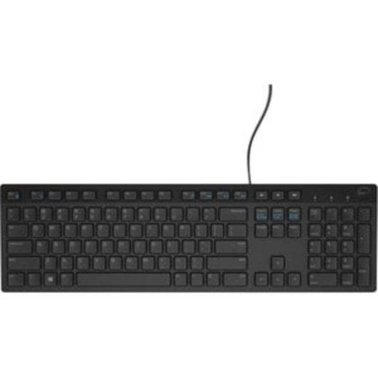 Teclado Dell KB216 de membrana con cable USB QWERTZ alemán para escritorio