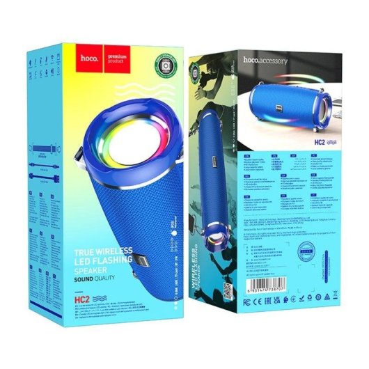 Altavoces Hoco Portátiles Bluetooth 10W con iluminación y batería de larga duración