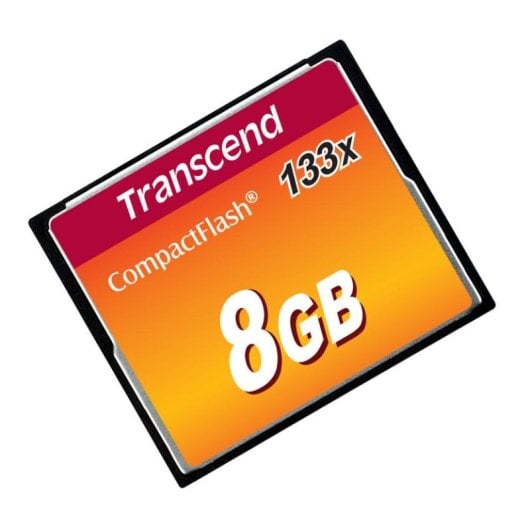 Memoria CompactFlash Transcend TS8GCF133 8GB MLC 50MB/s 133x Negra