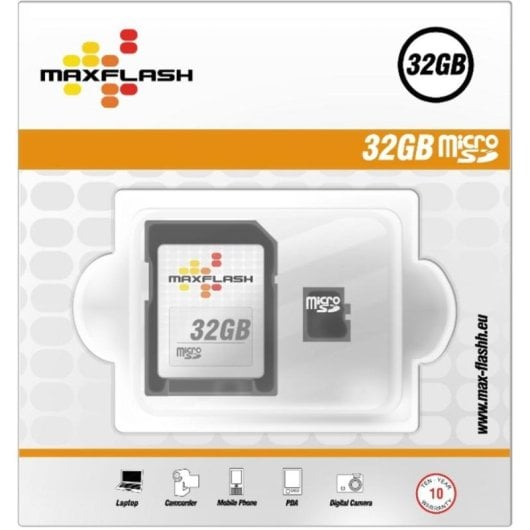 Memoria microSD Maxell 32GB Negro velocidad 11 MB/s escritura 8 MB/s