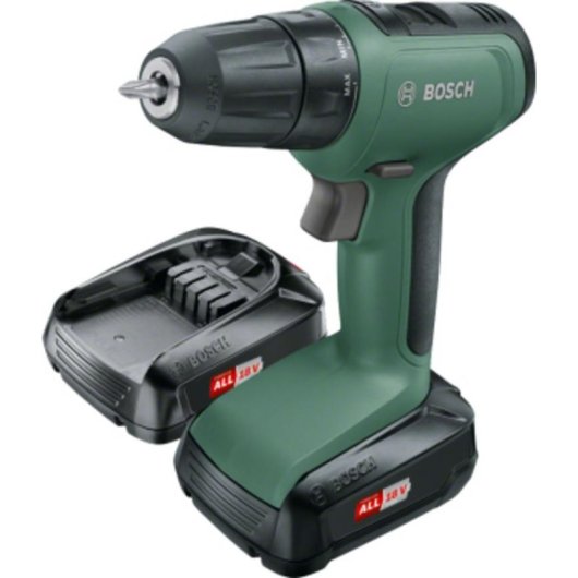 Perceuse Bosch UniversalDrill 18 sans fil 18V 2 batteries 1,5Ah poignée ergonomique