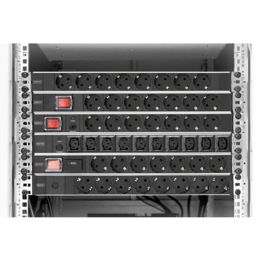 Multiprise DIGITUS 7 prises avec protection surtension et interrupteur, 2 m, aluminium