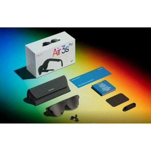 Óculos de realidade aumentada RayNeo Air 3S Pro 201'' 1200 nits Micro-OLED