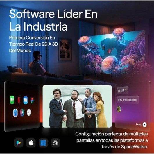 Gafas XR VITURE Luma Pro Pantalla 152" 1200p 1000 nits RGB Audio HARMAN Grande