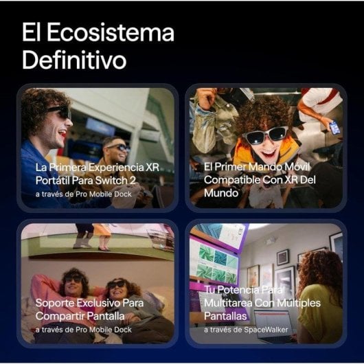 Gafas XR VITURE Luma Pro Pantalla 152" 1200p 1000 nits RGB Audio HARMAN Grande