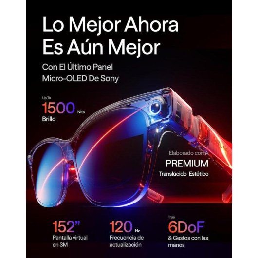 Gafas VITURE Luma Ultra XR 1200p 6DoF AR 1500 Nits Audio HARMAN