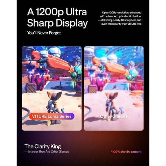 Gafas XR VITURE Luma Pantalla 146" 1200p 1000 Nits USB-C Audio Harman