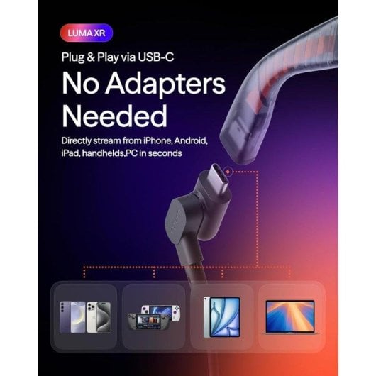 Gafas XR VITURE Luma Pantalla 146" 1200p 1000 Nits USB-C Audio Harman