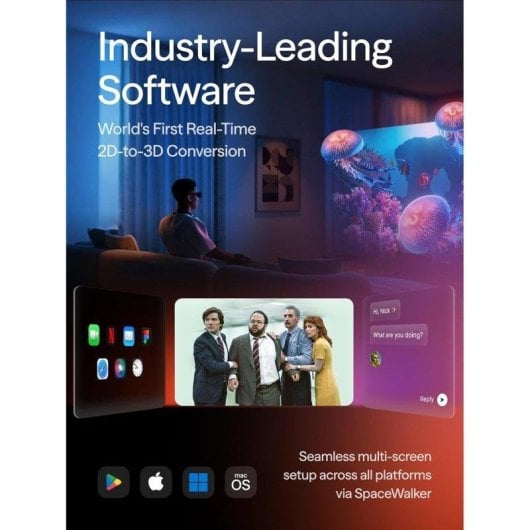 Gafas XR VITURE Luma Pantalla 146" 1200p 1000 Nits USB-C Audio Harman